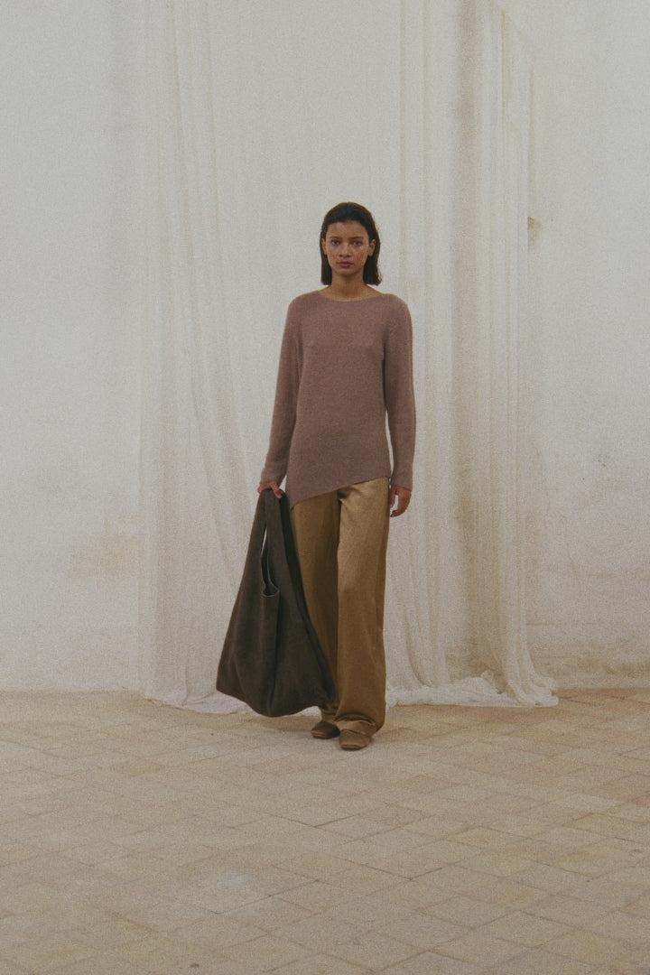 Cortana Lena Jersey De Alpaca Lana Merino Y Seda Cocoa