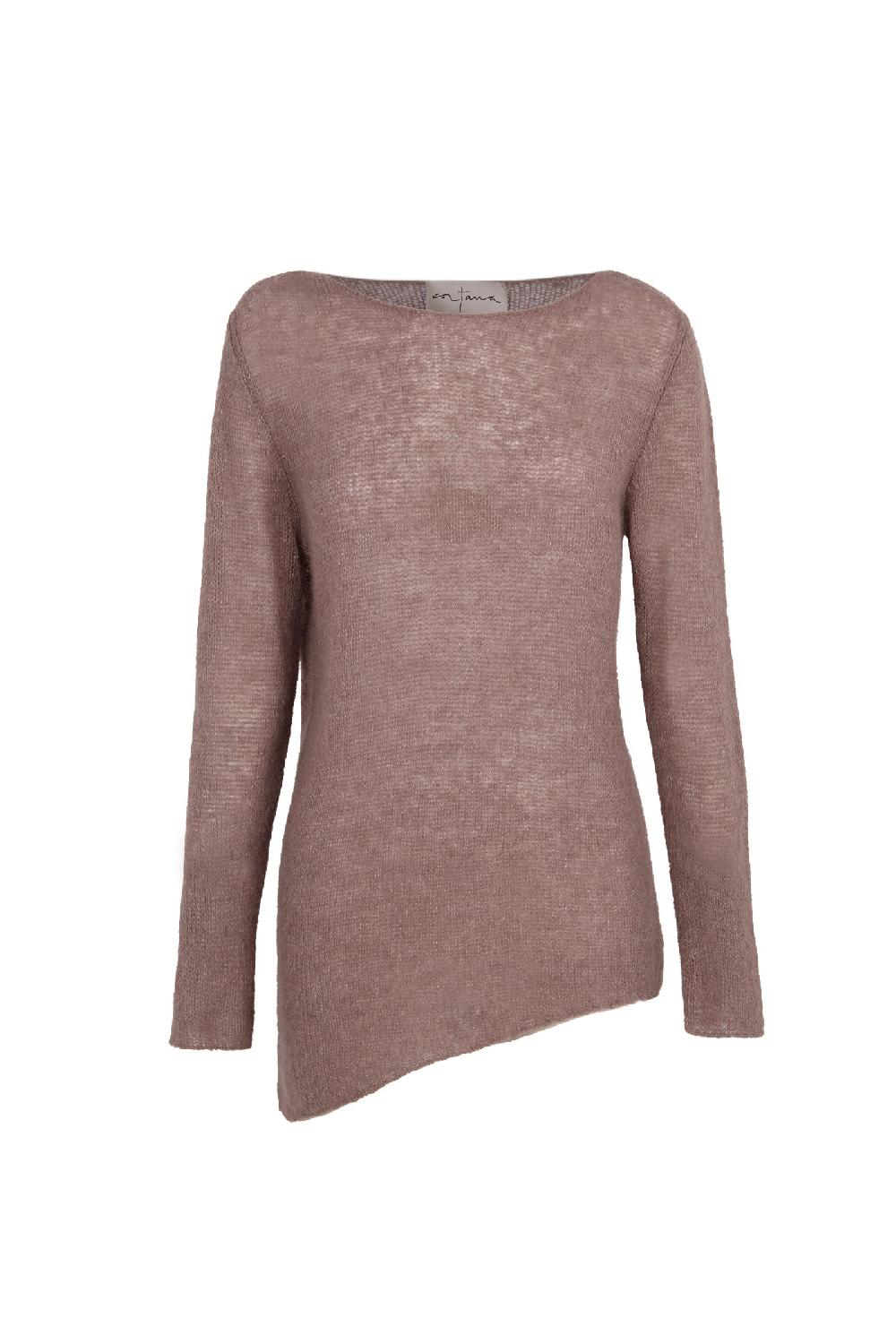 Cortana Lena jersey de alpaca lana merino y seda cocoa