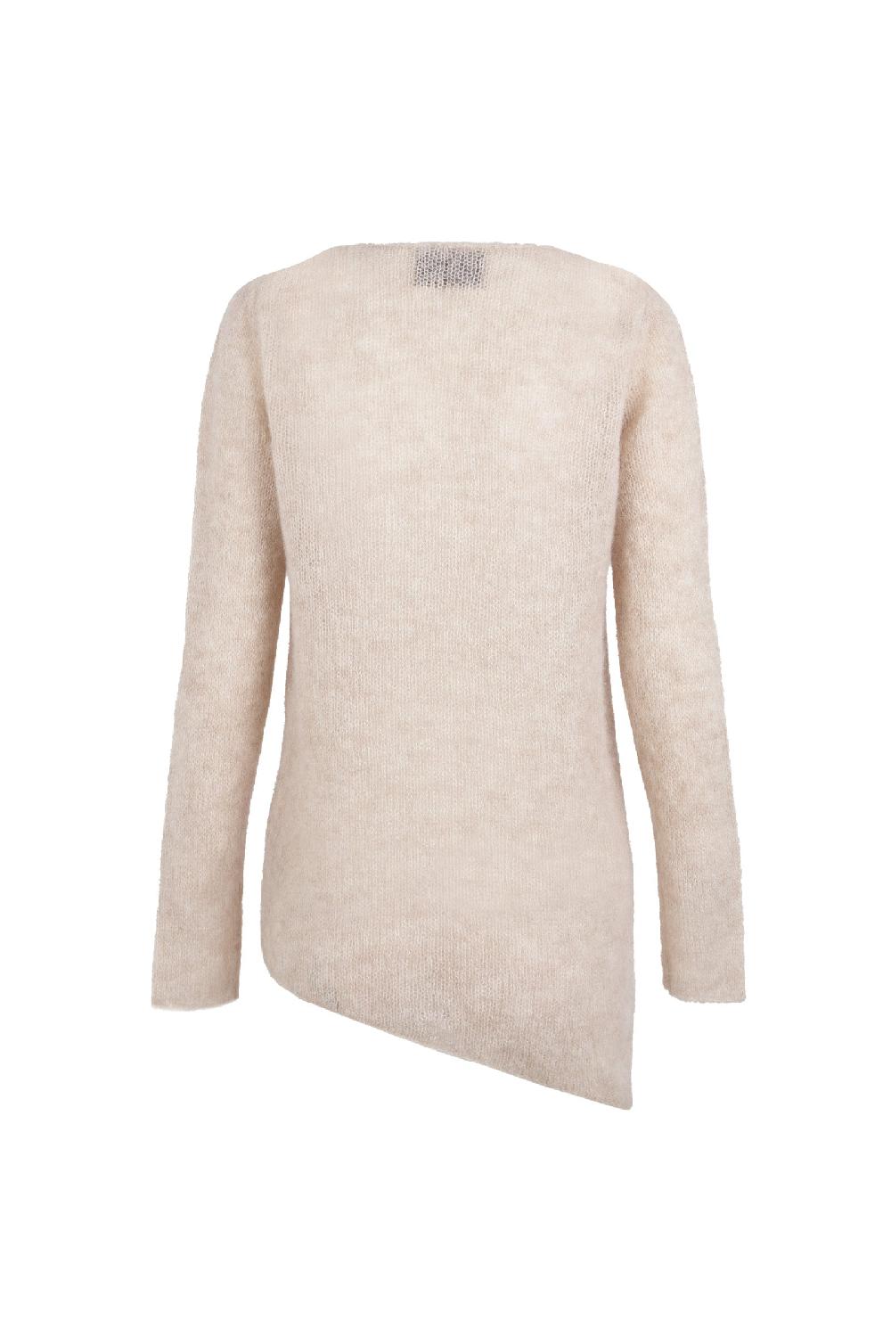 Cortana Lena Jersey De Alpaca Lana Merino Y Seda Crudo