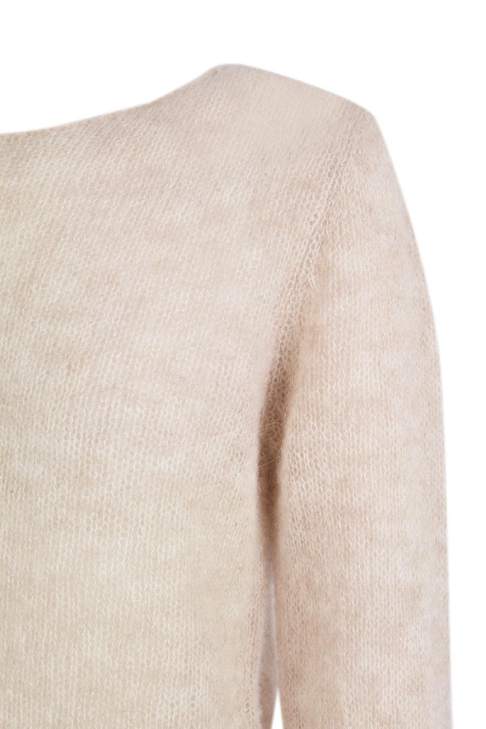 Cortana Lena Jersey De Alpaca Lana Merino Y Seda Crudo