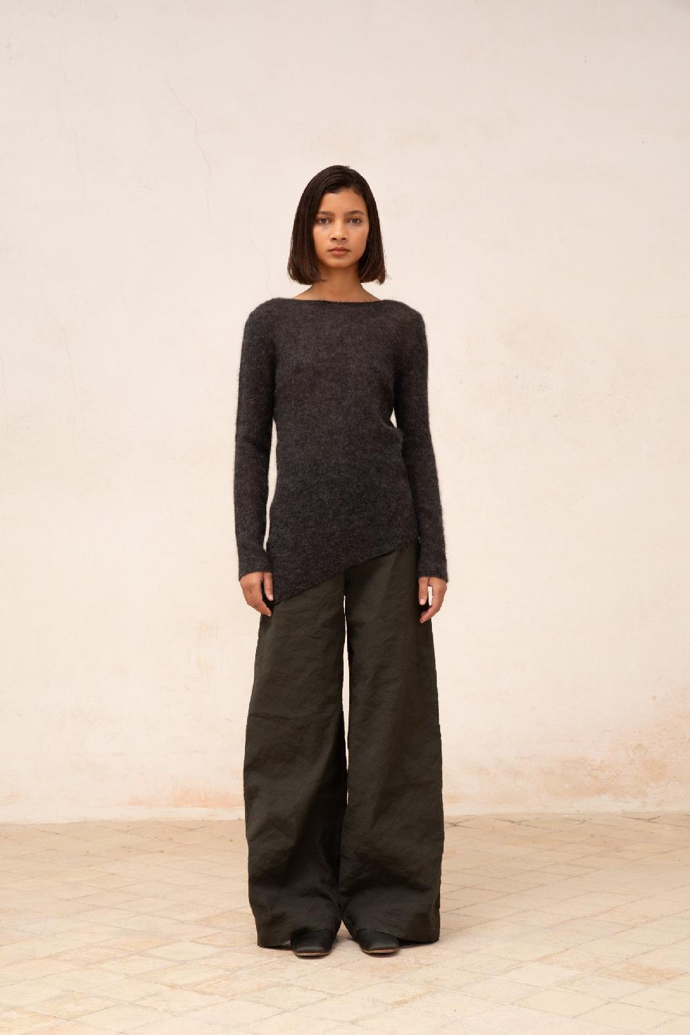 Cortana Lena Jersey De Alpaca Lana Merino Y Seda Crudo