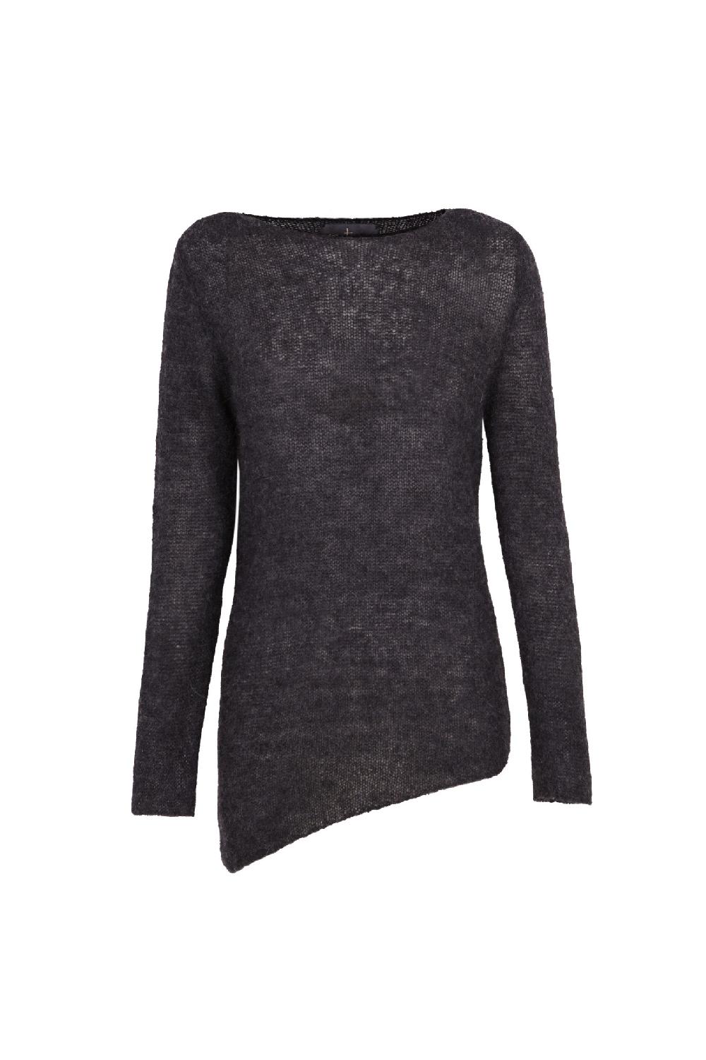 Cortana Lena jersey de alpaca lana merino y seda grafito