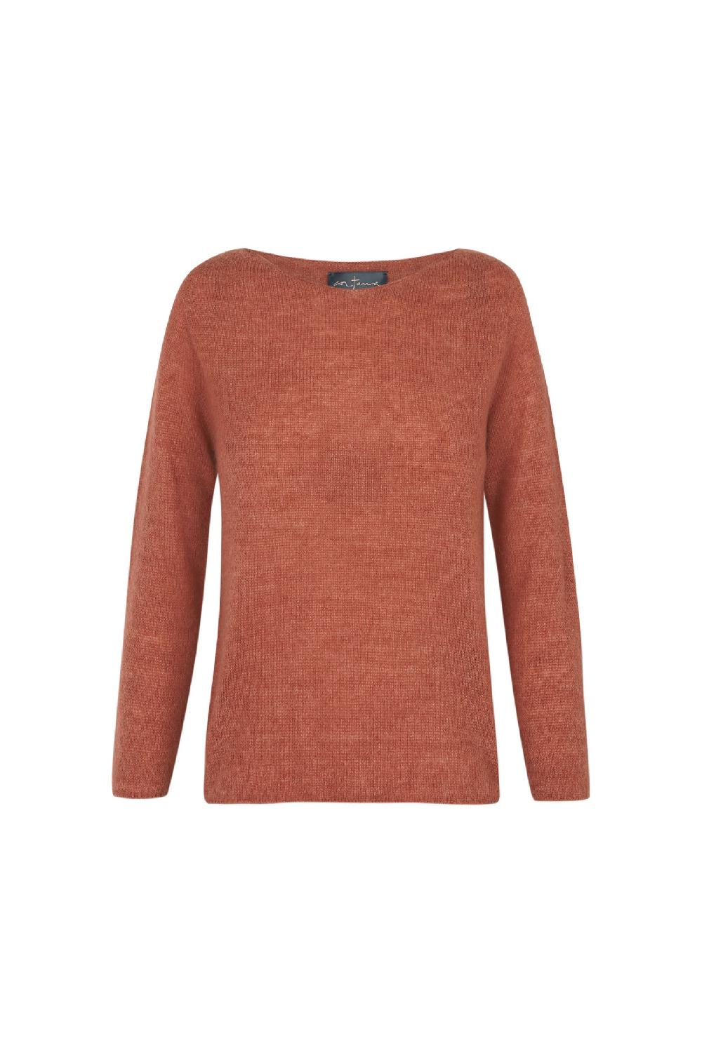 Cortana Lyn jersey de alpaca cachemir y seda salmón