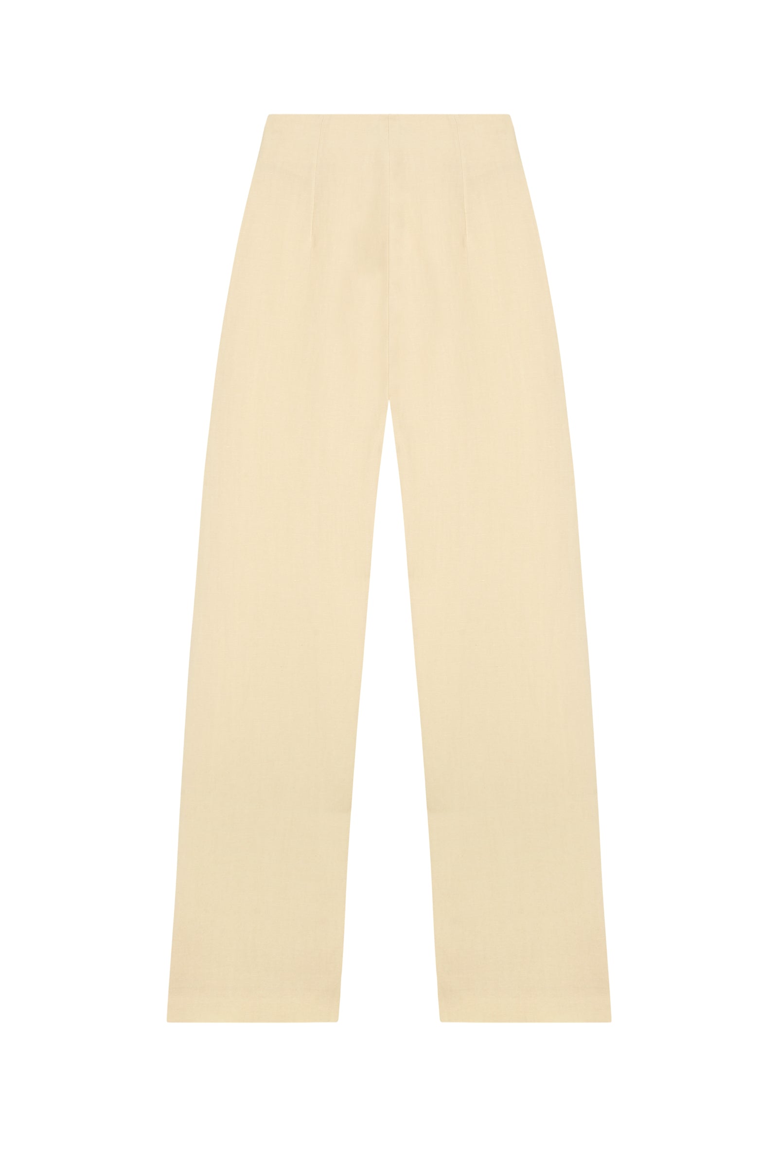 Cortana Margot Pantalón En Lino Y Lana Virgen Vainilla
