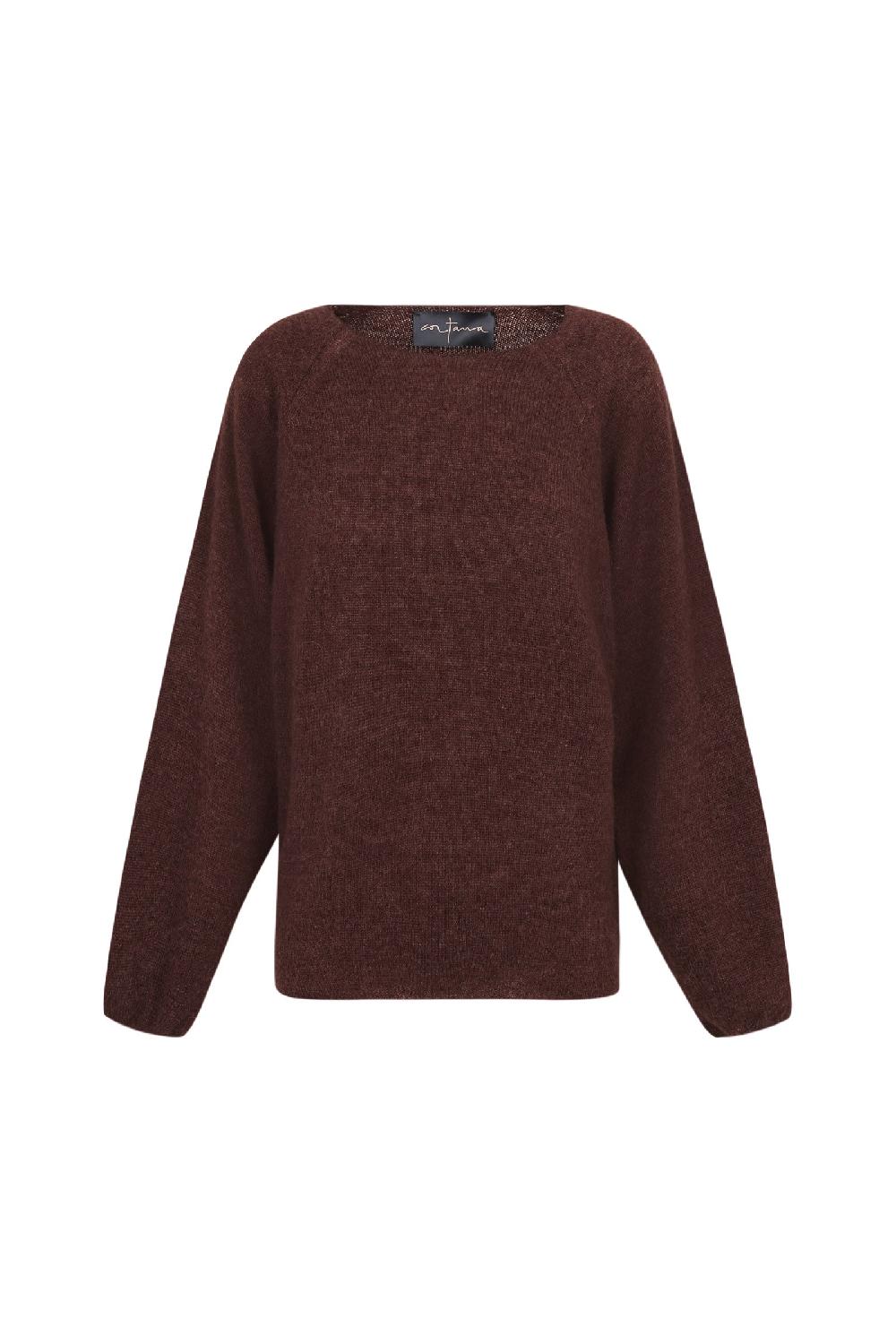 Cortana Marlon jersey en baby alpaca y lana merino rosa