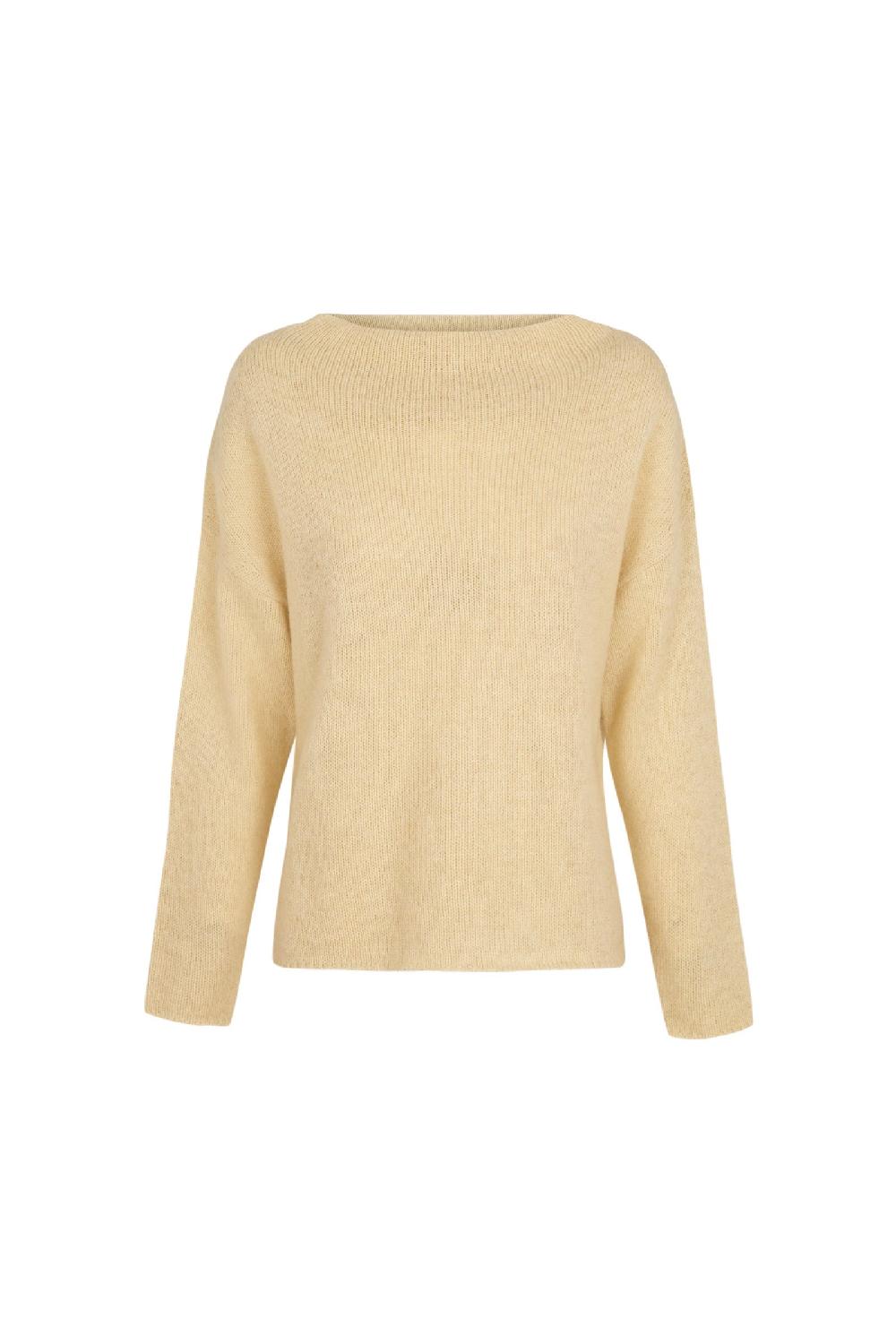 Cortana Nima Jersey Oversize De Alpaca Cachemir Y Seda Marfil