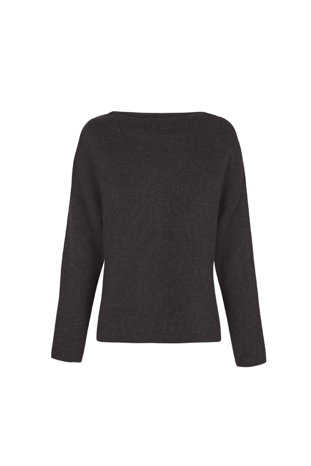 Cortana Nima jersey oversize de alpaca cachemir y seda negro