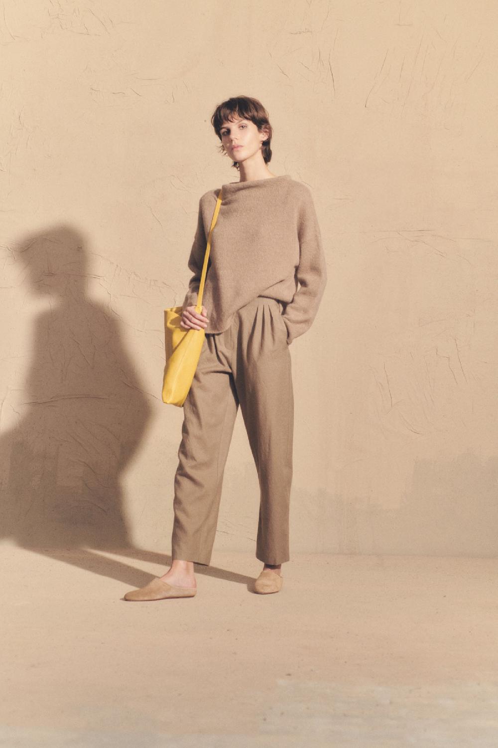 Cortana Nima Jersey Oversize De Alpaca Cachemir Y Seda Visón