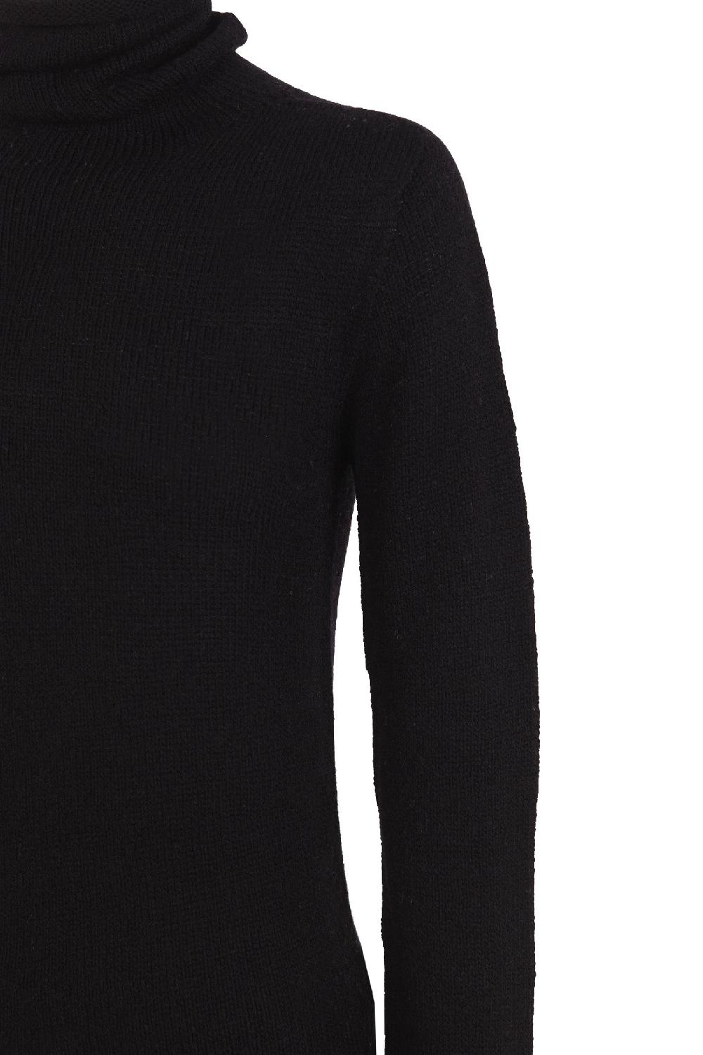 Cortana Snow Jersey De Cuello Alto En Lana Y Cachemir Negro