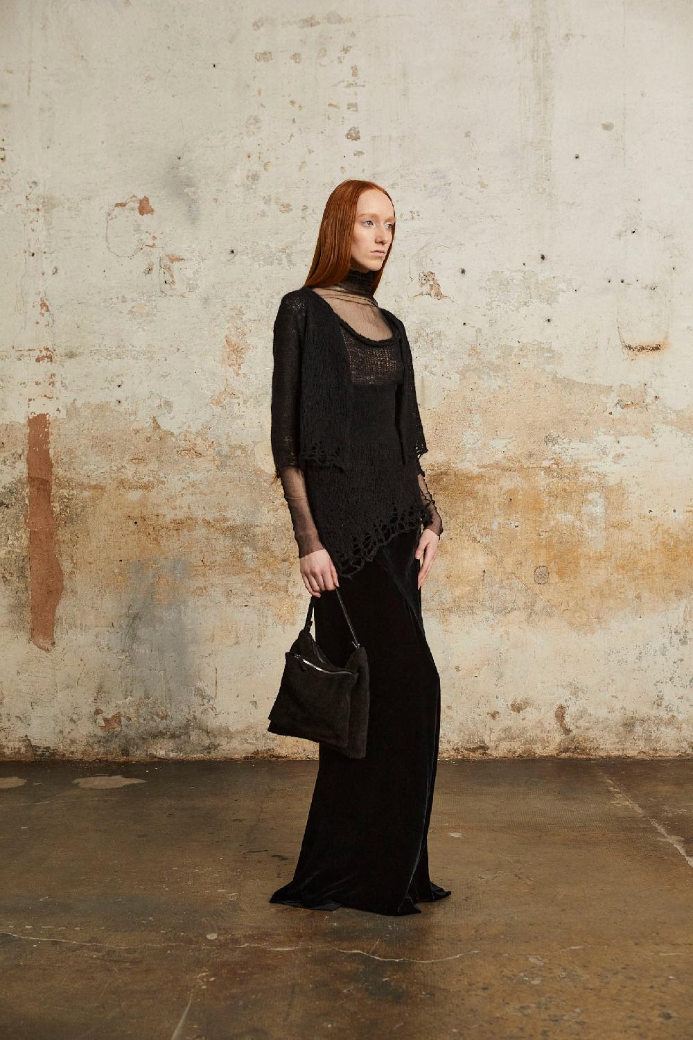 Cortana Twice Leather Combo En Ante Cepillado Negro