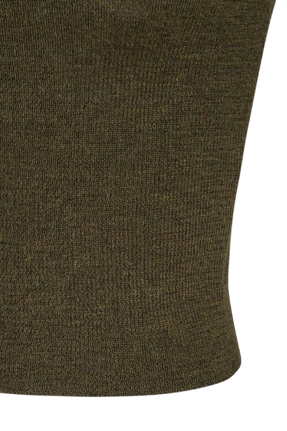 Cortana Zico Jersey En Baby Alpaca Y Lana Merino Kaki