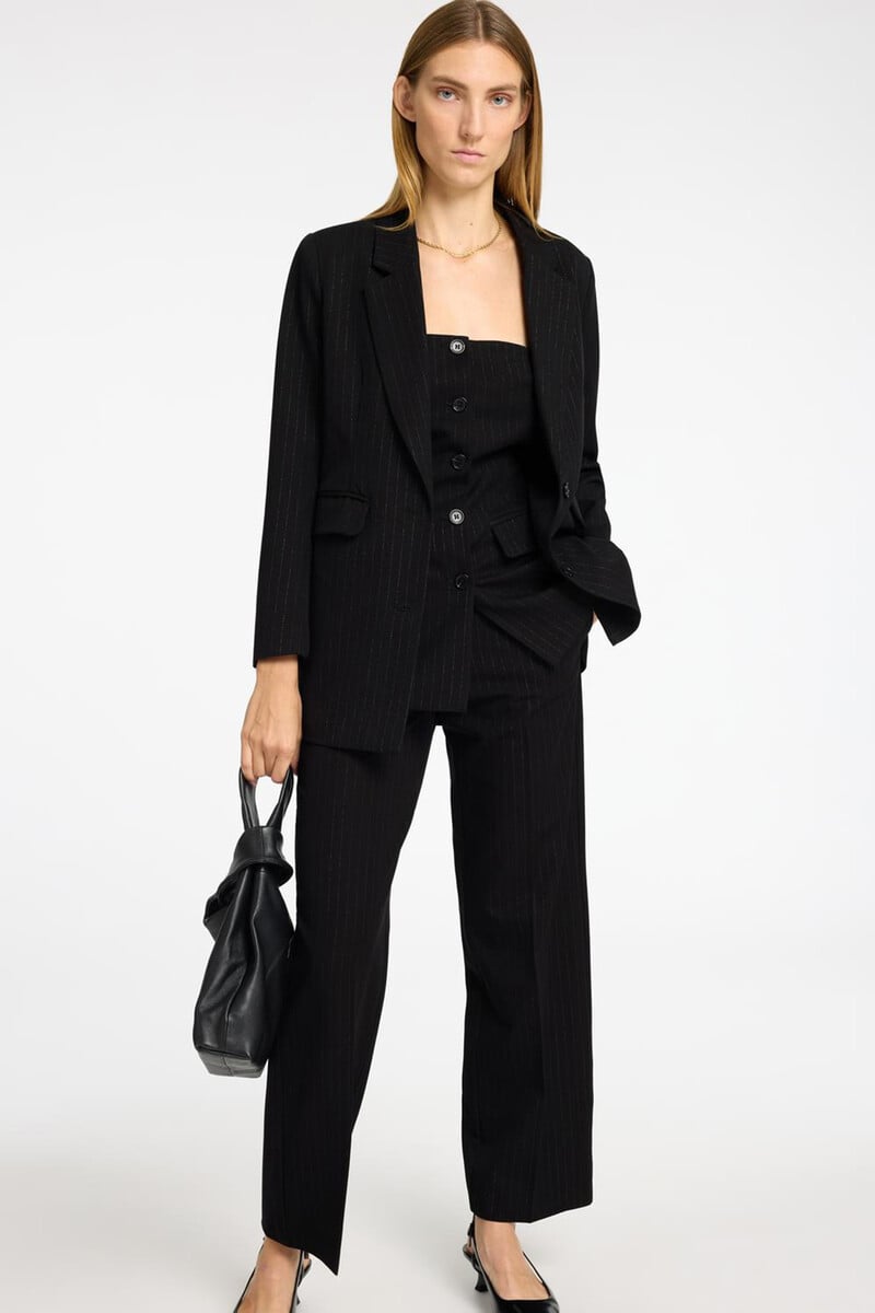 Cortefiel Americana De Traje Regular Fit Con Detalle De Raya Diplomática En Plateado