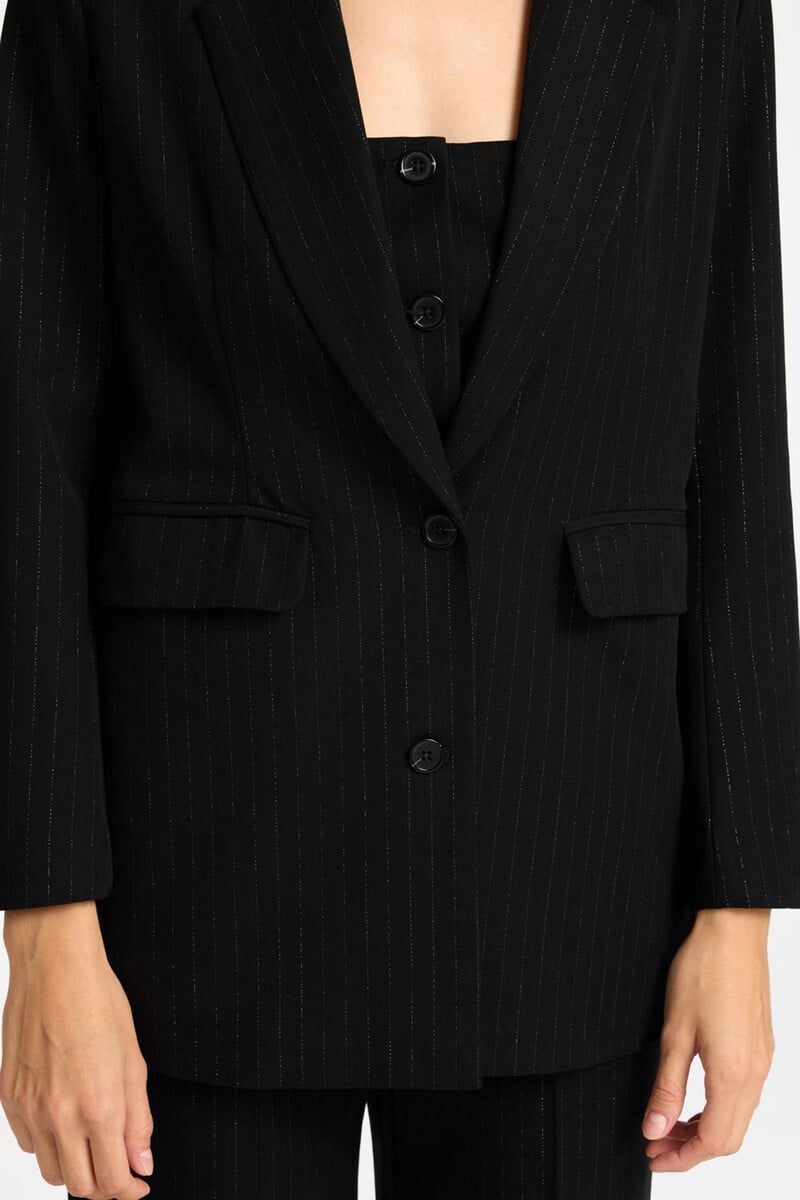 Cortefiel Americana De Traje Regular Fit Con Detalle De Raya Diplomática En Plateado