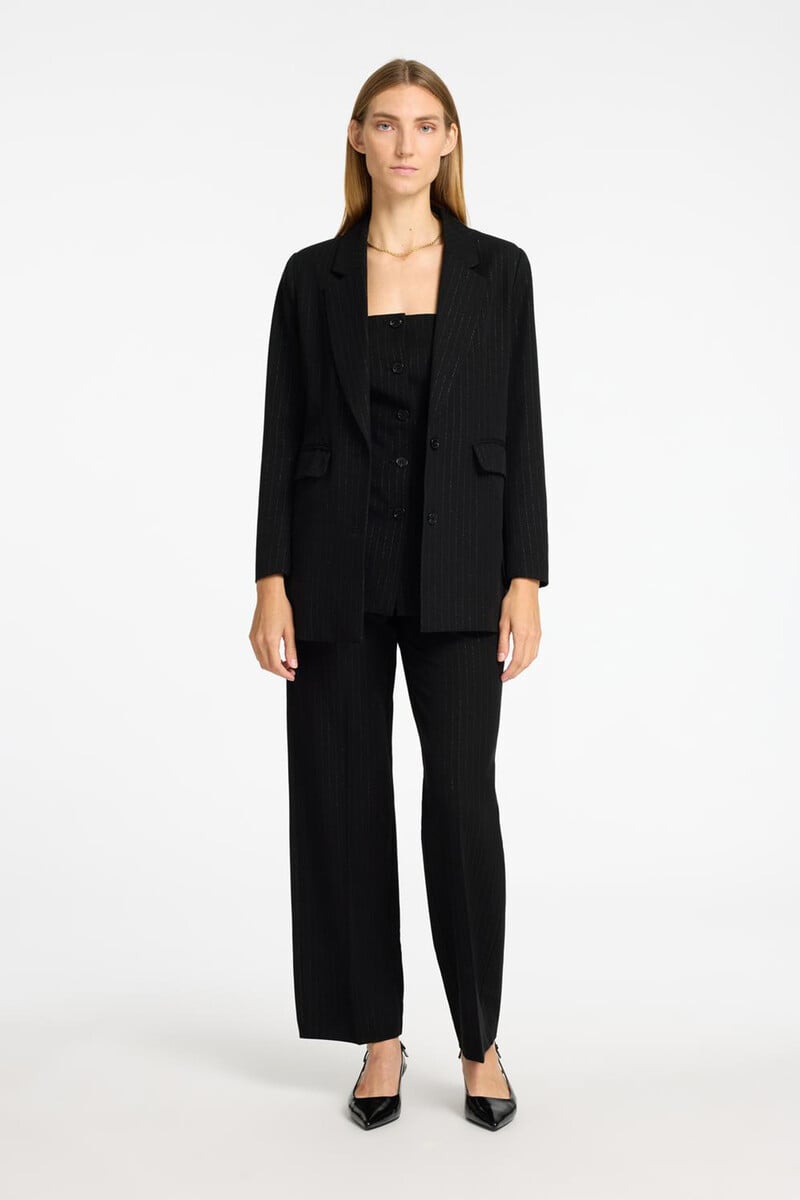 Cortefiel Americana de traje Regular Fit con detalle de raya diplomática en plateado