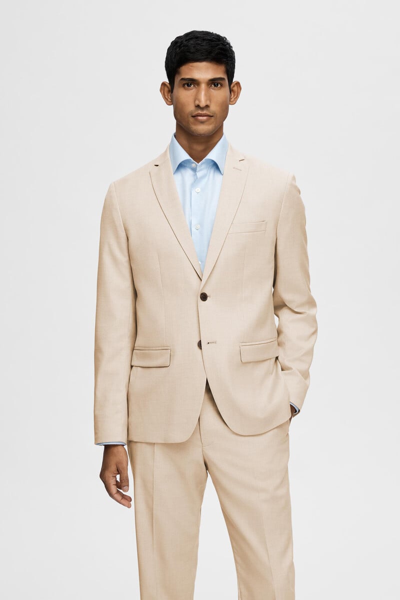 Cortefiel Americana De Traje Slim Fit Confeccionada Con Materiales Reciclados