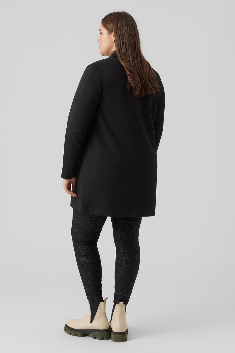 Cortefiel Blazer Manga Larga Con Bolsillos Talla Grande