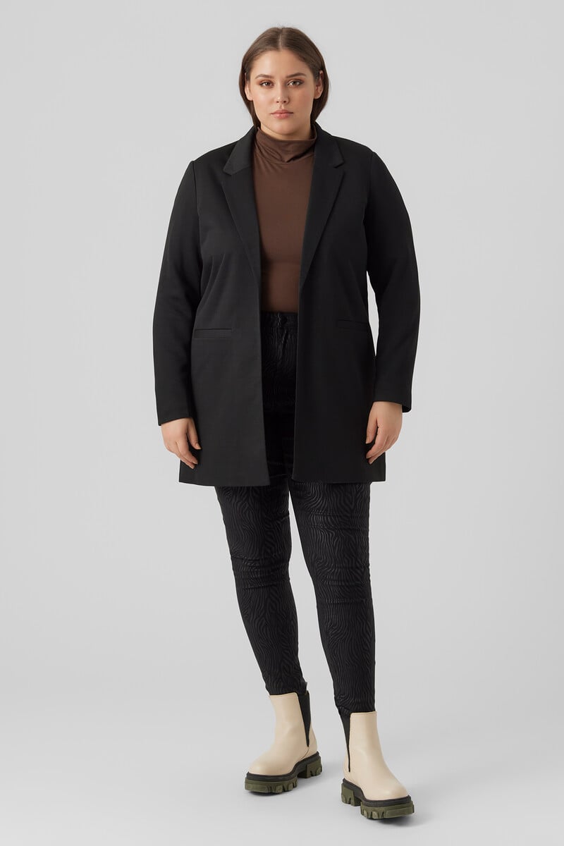 Cortefiel Blazer manga larga con bolsillos talla grande