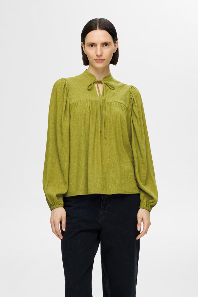 Cortefiel Blusa De Manga Larga Confeccionada Con Viscosa Lenzing Ecovero