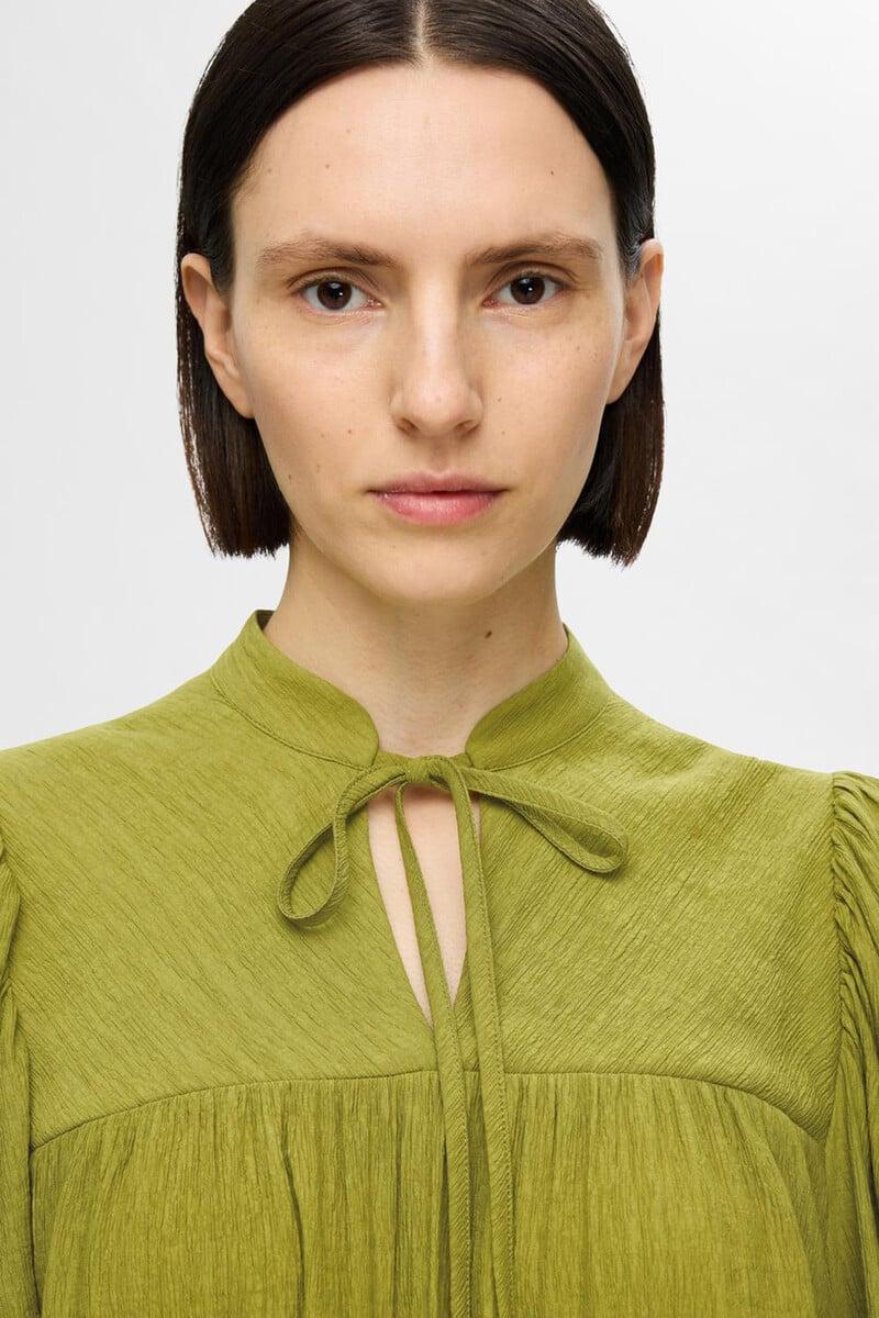 Cortefiel Blusa De Manga Larga Confeccionada Con Viscosa Lenzing Ecovero