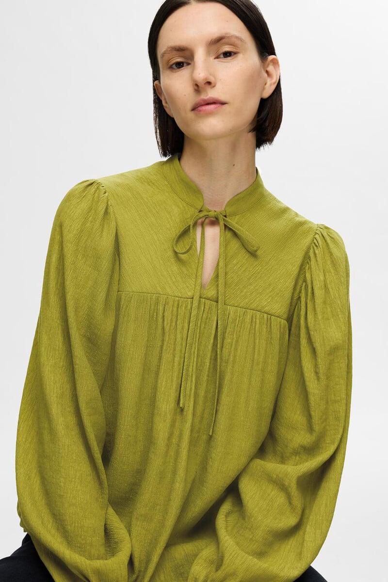 Cortefiel Blusa de manga larga confeccionada con Viscosa Lenzing Ecovero