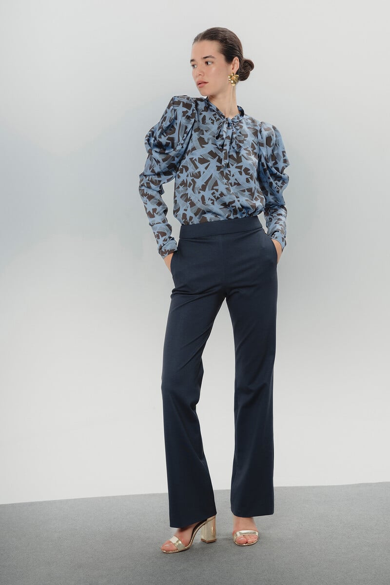 Cortefiel Blusa De Mujer Estampado Estrellas Andrea