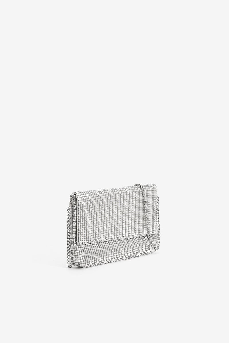 Cortefiel Bolso De Fiesta Bandolera Con Lentejuelas