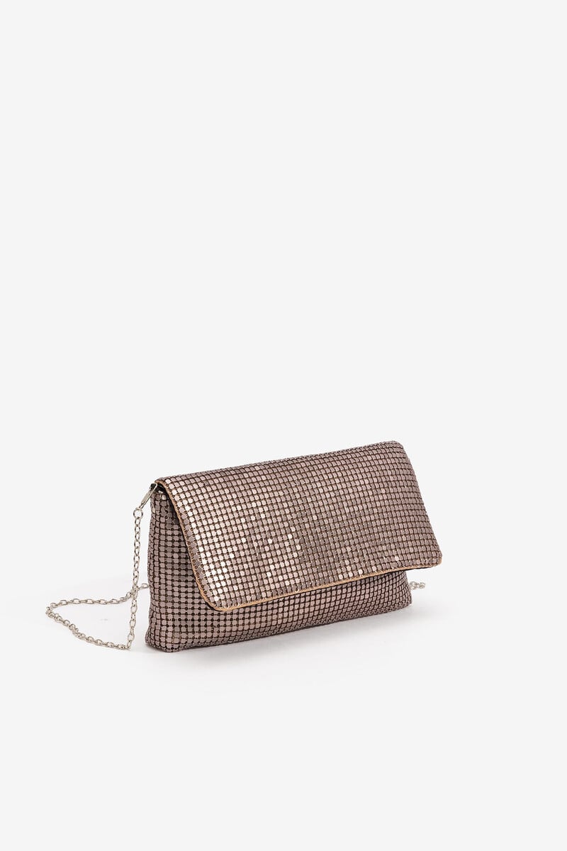 Cortefiel Bolso De Fiesta Bandolera Con Lentejuelas