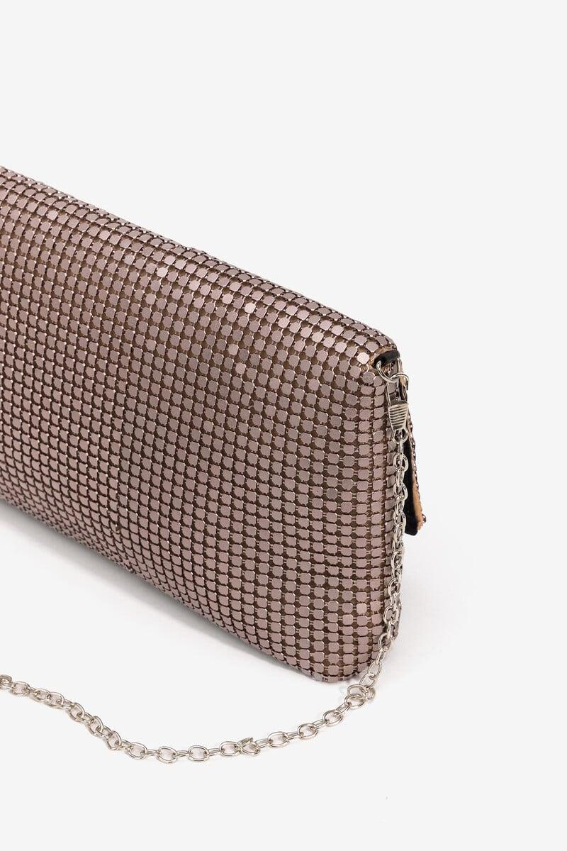 Cortefiel Bolso De Fiesta Bandolera Con Lentejuelas
