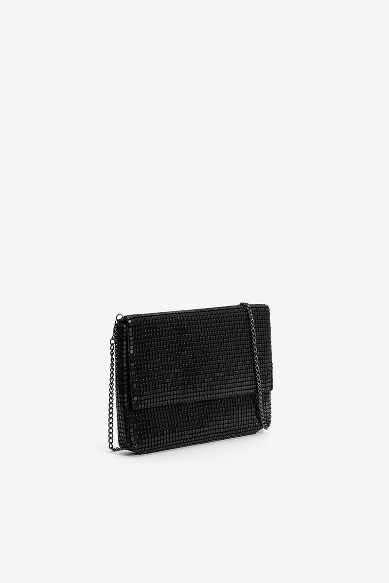 Cortefiel Bolso De Fiesta Bandolera Con Lentejuelas