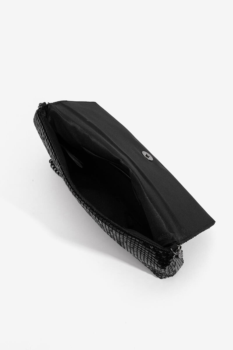 Cortefiel Bolso De Fiesta Bandolera Con Lentejuelas