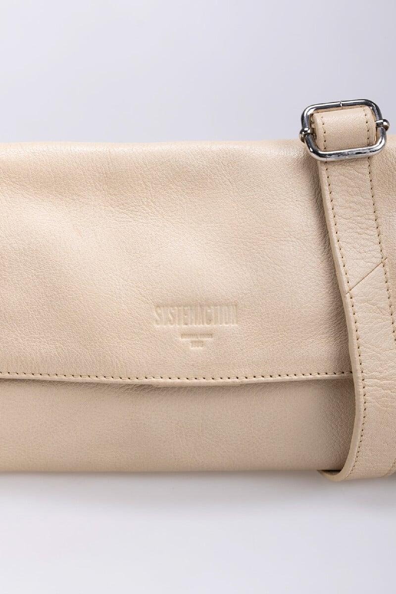 Cortefiel Bolso Piel Pequeño Doble Compartimento Estilo Bandolera
