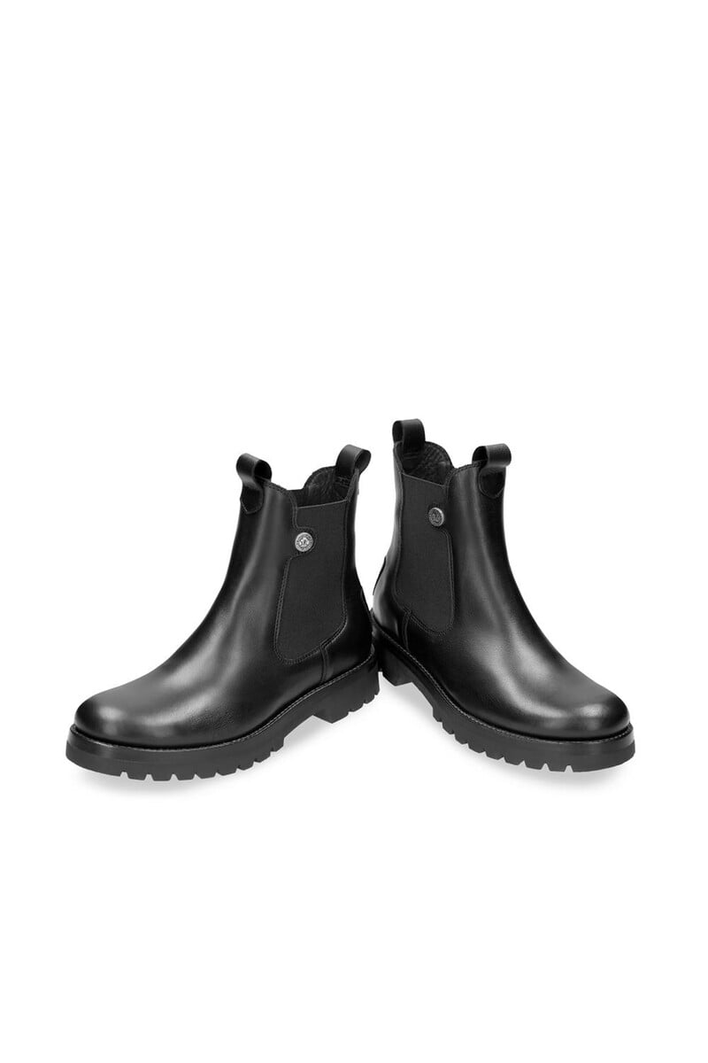 Cortefiel Botines De Piel Con Forro Interior De Piel