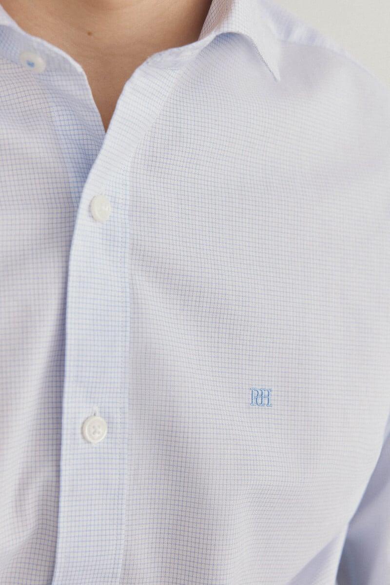 Cortefiel Camisa Cuadros Fácil Plancha + Anti Olor Slim Fit