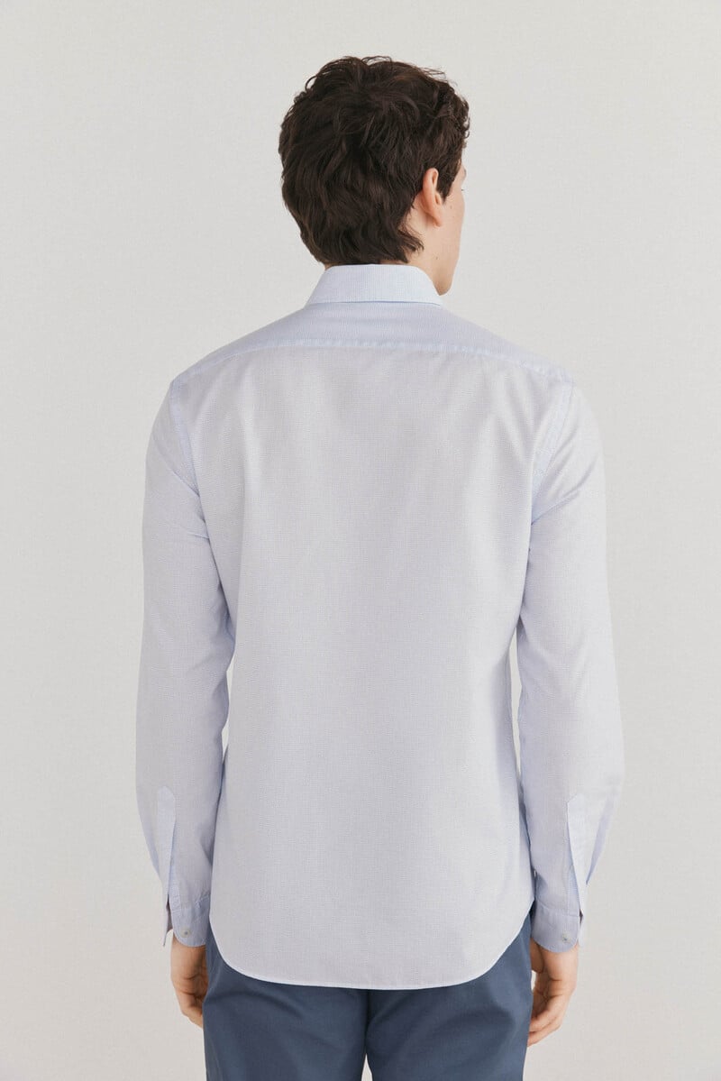 Cortefiel Camisa Cuadros Fácil Plancha + Anti Olor Slim Fit