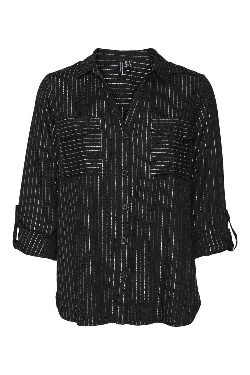 Cortefiel Camisa de manga larga con bolsillos talla grande