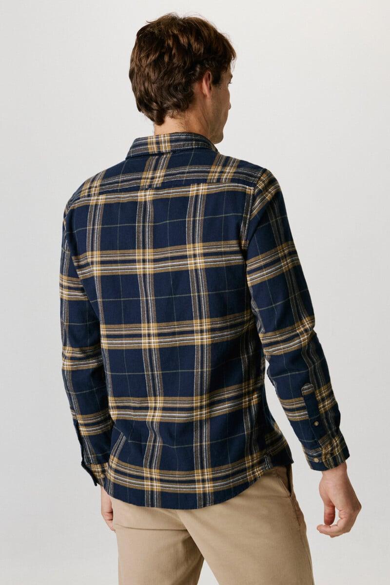 Cortefiel Camisa De Manga Larga Slim Fit Confeccionada Con Algodón Reciclado