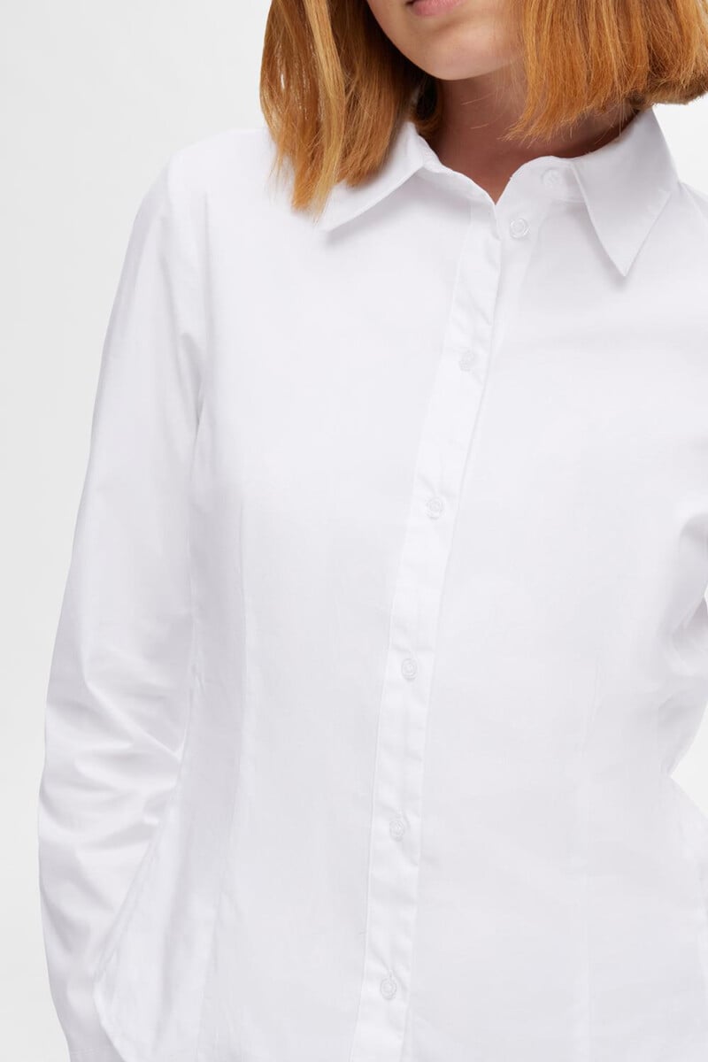 Cortefiel Camisa De Manga Larga Slim Fit Confeccionada Con Algodón Orgánico