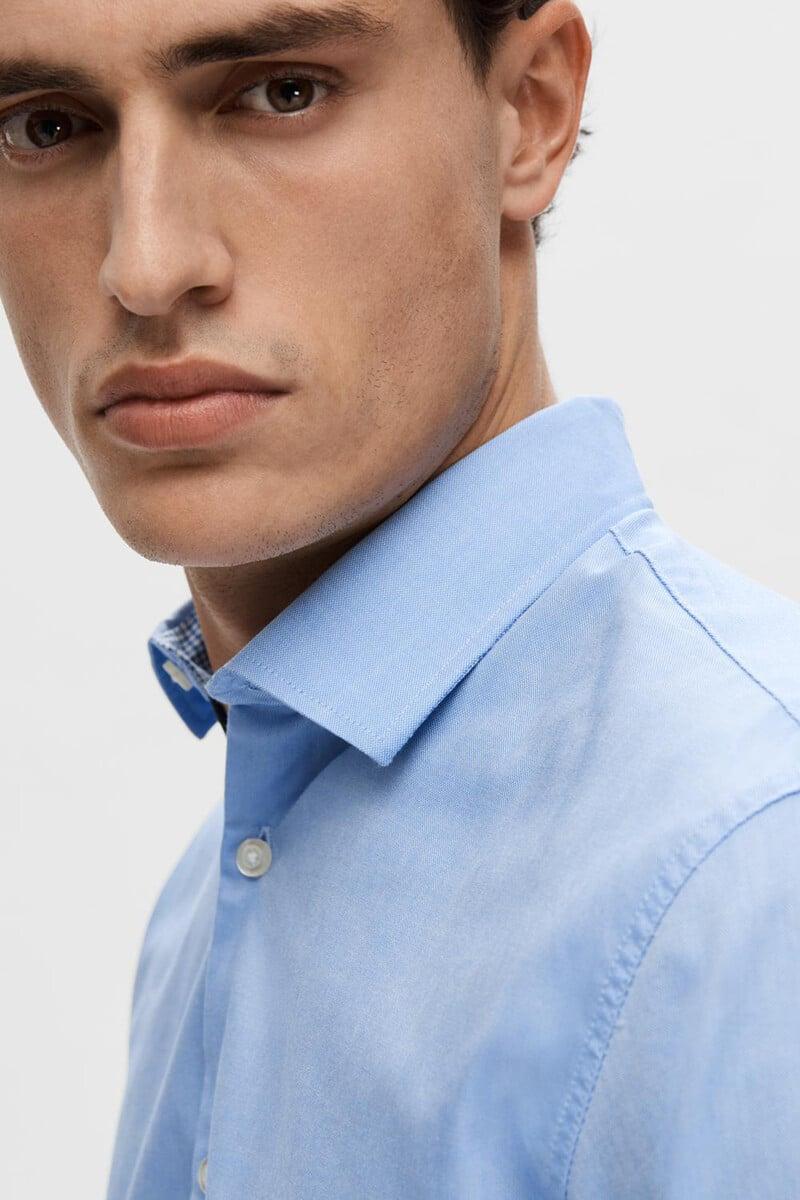 Cortefiel Camisa Formal De Vestir Slim Fit Confeccionada Con Algodón Orgánico