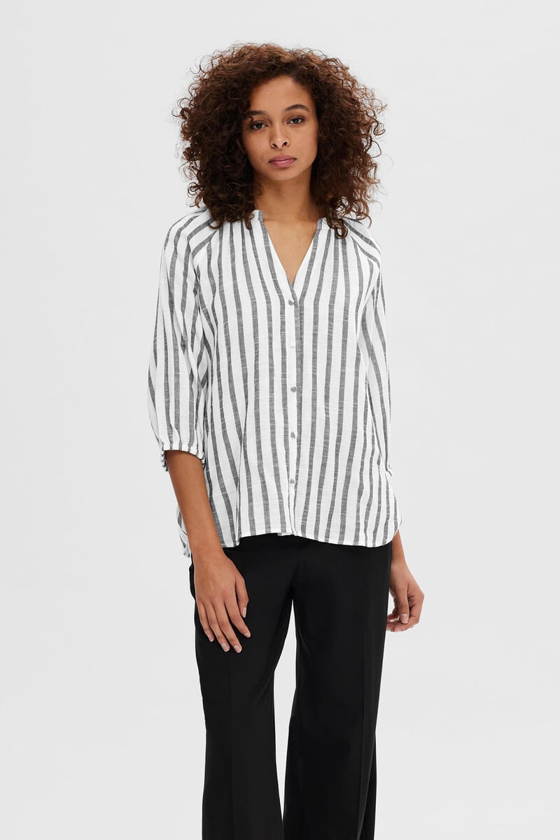 Cortefiel Camisa Regular Fit Confeccionada 100% Con Algodón Orgánico