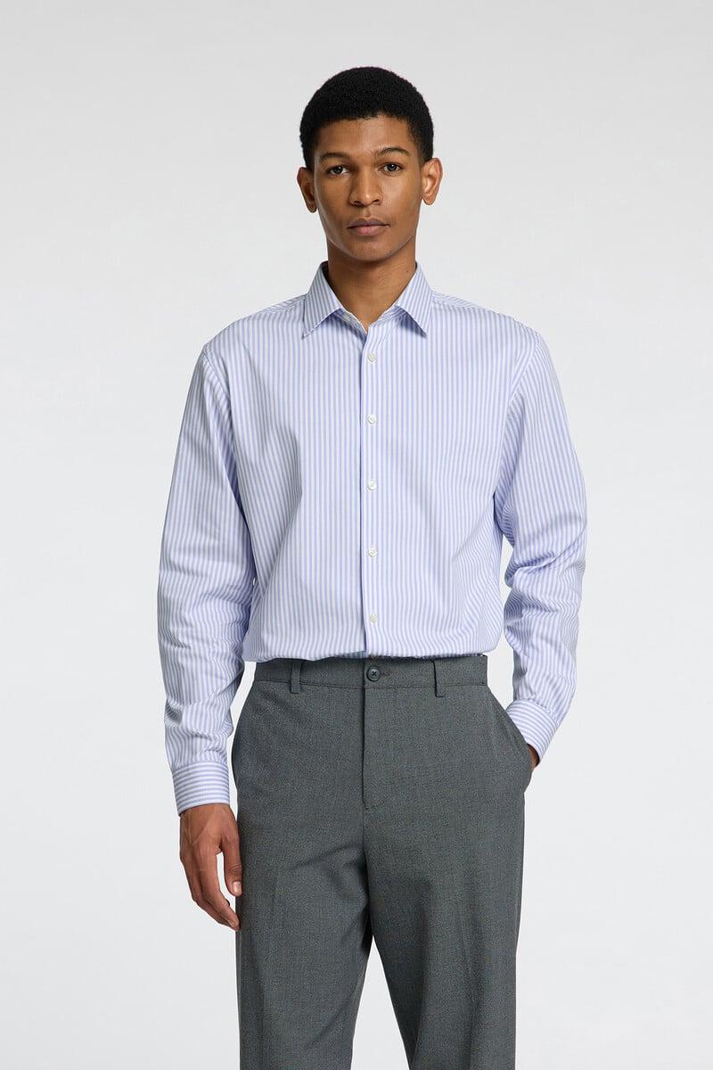 Cortefiel Camisa Slim Fit De Vestir Confeccionada Con Algodón Orgánico