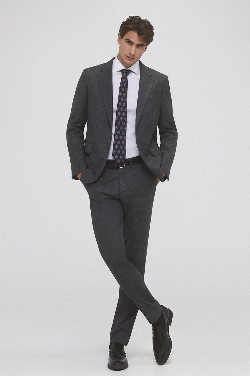 Cortefiel Camisa Vestir Non Iron Y Antimanchas Lisa Tailored Fit