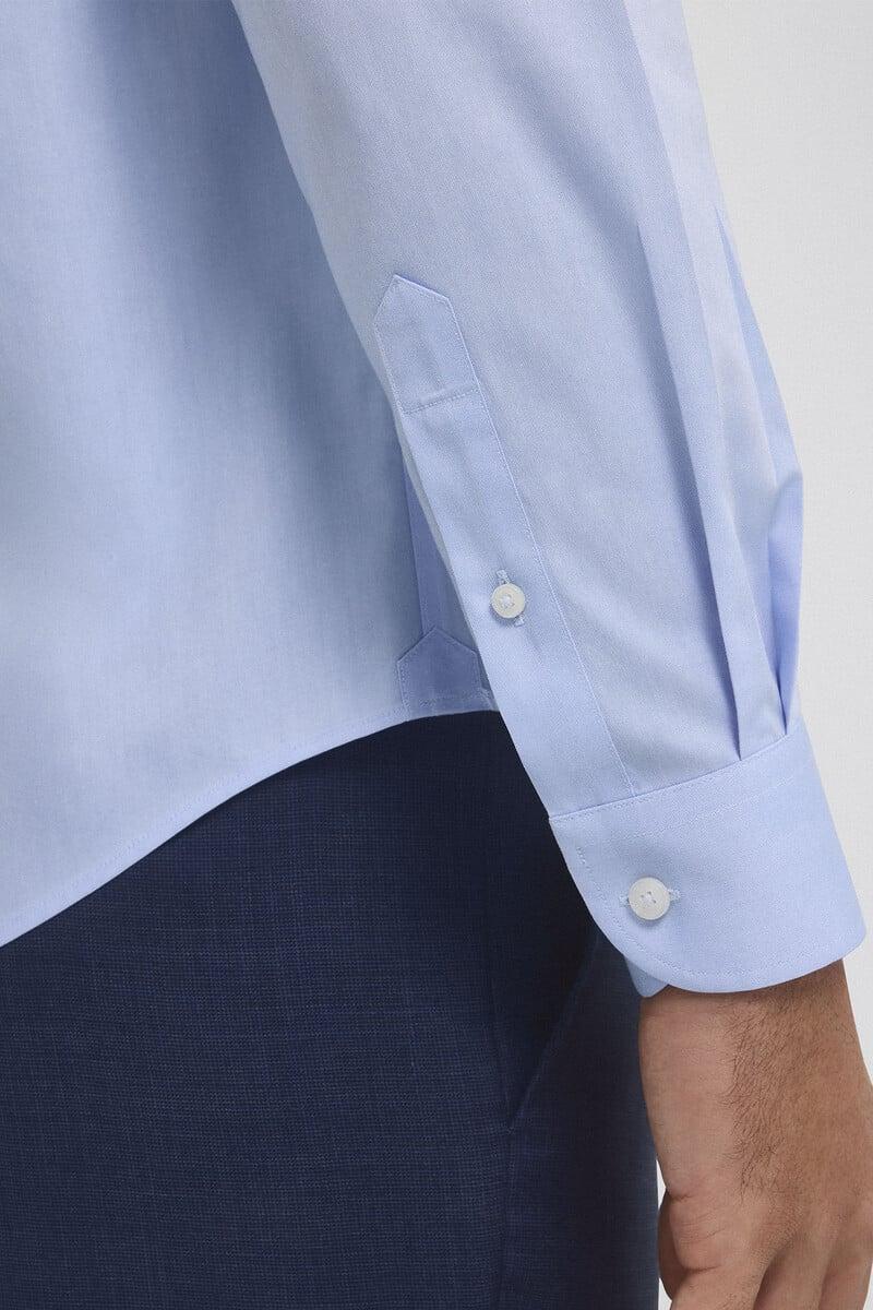 Cortefiel Camisa Vestir Non Iron Y Antimanchas Lisa Tailored Fit