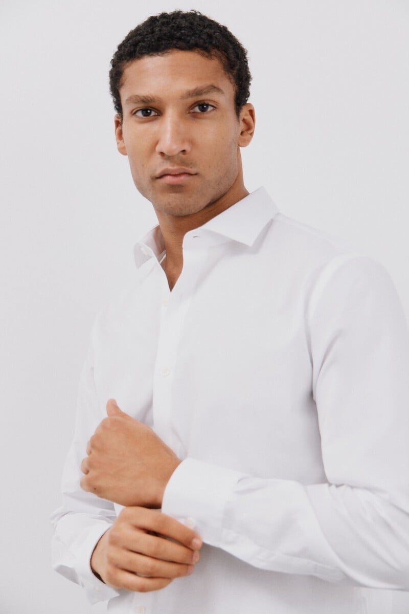 Cortefiel Camisa Vestir Otomán Slim Fit Fácil Plancha