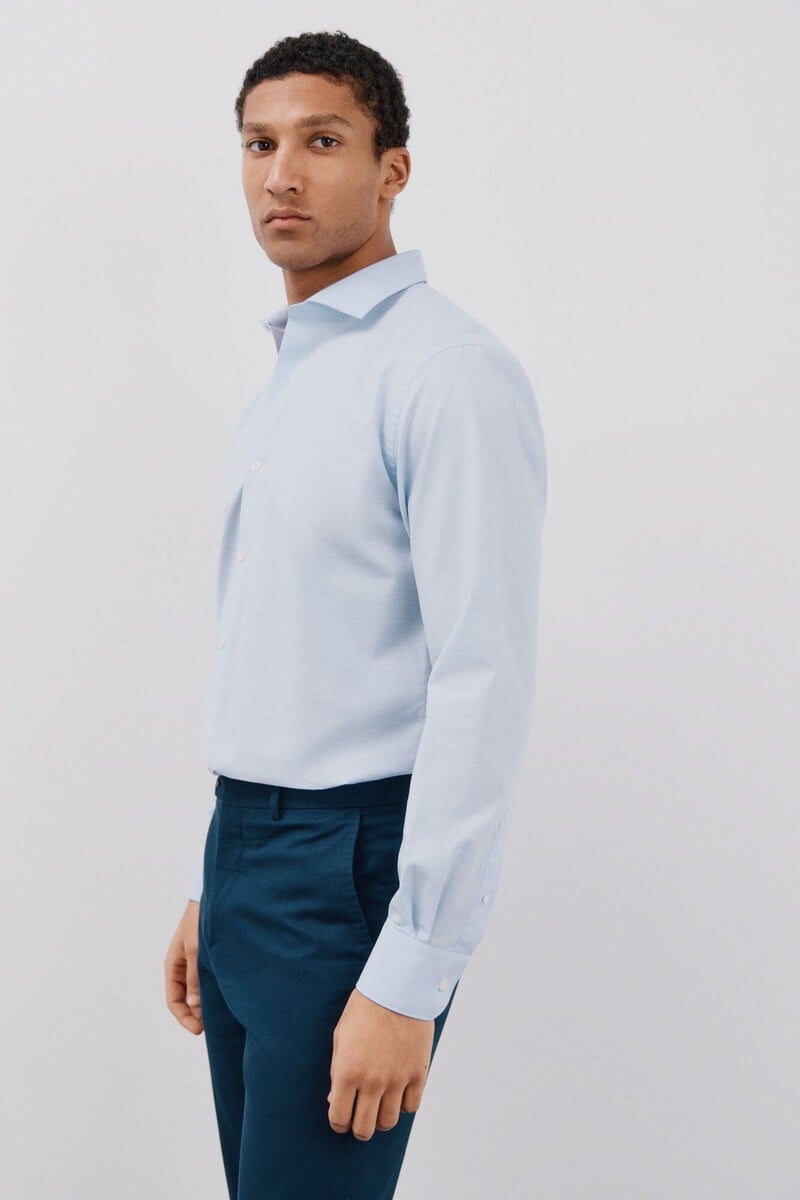 Cortefiel Camisa Vestir Otomán Slim Fit Fácil Plancha