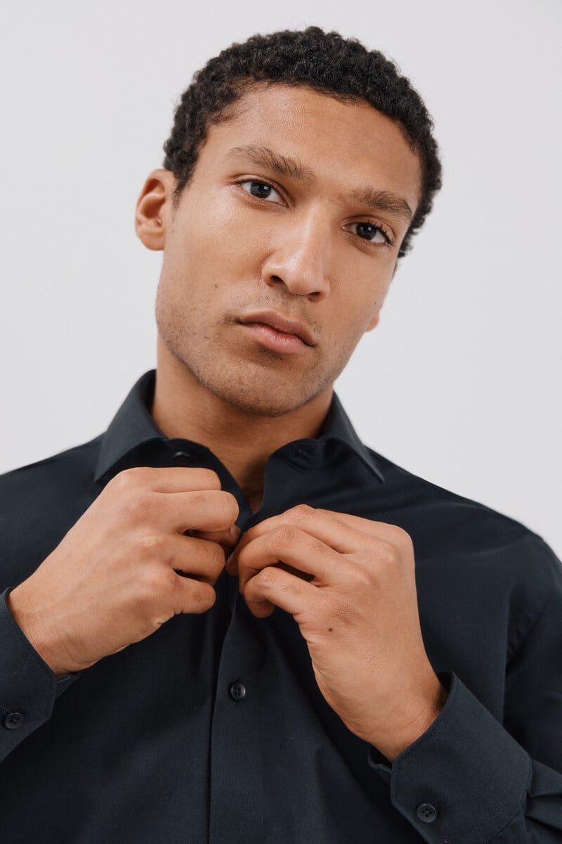 Cortefiel Camisa Vestir Otomán Slim Fit Fácil Plancha