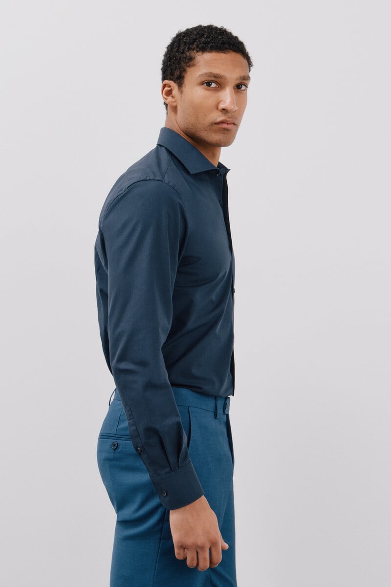 Cortefiel Camisa Vestir Otomán Slim Fit Fácil Plancha