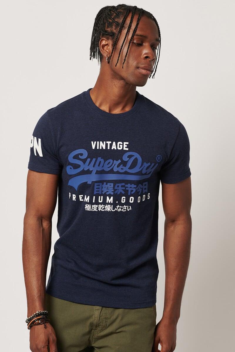 Cortefiel Camiseta de algodón orgánico con logotipo Vintage Logo