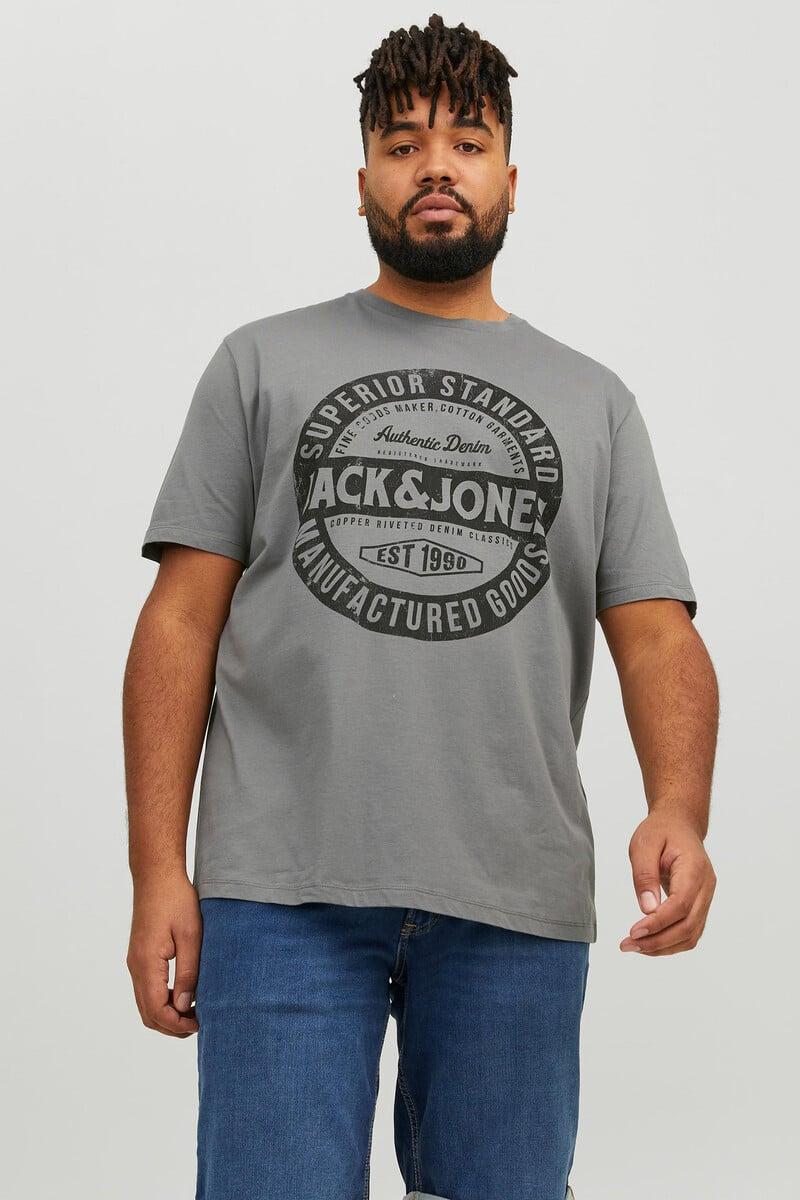 Cortefiel Camiseta Manga Corta Slim Algodón Sostenible PLUS