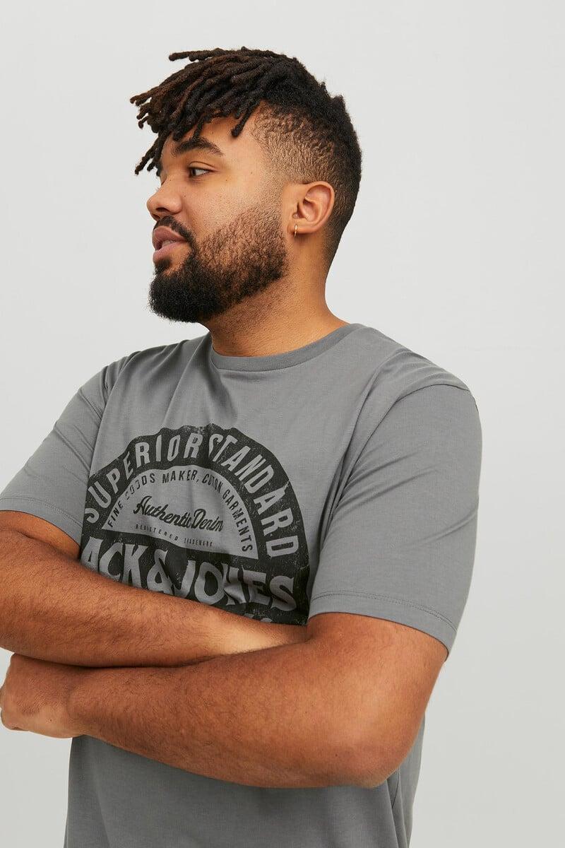 Cortefiel Camiseta Manga Corta Slim Algodón Sostenible PLUS