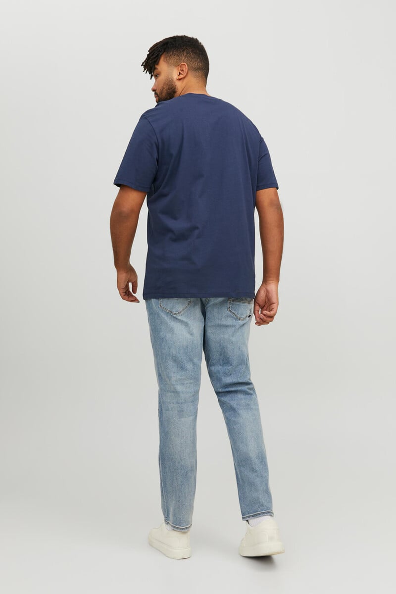 Cortefiel Camiseta Manga Corta Slim Algodón Sostenible PLUS